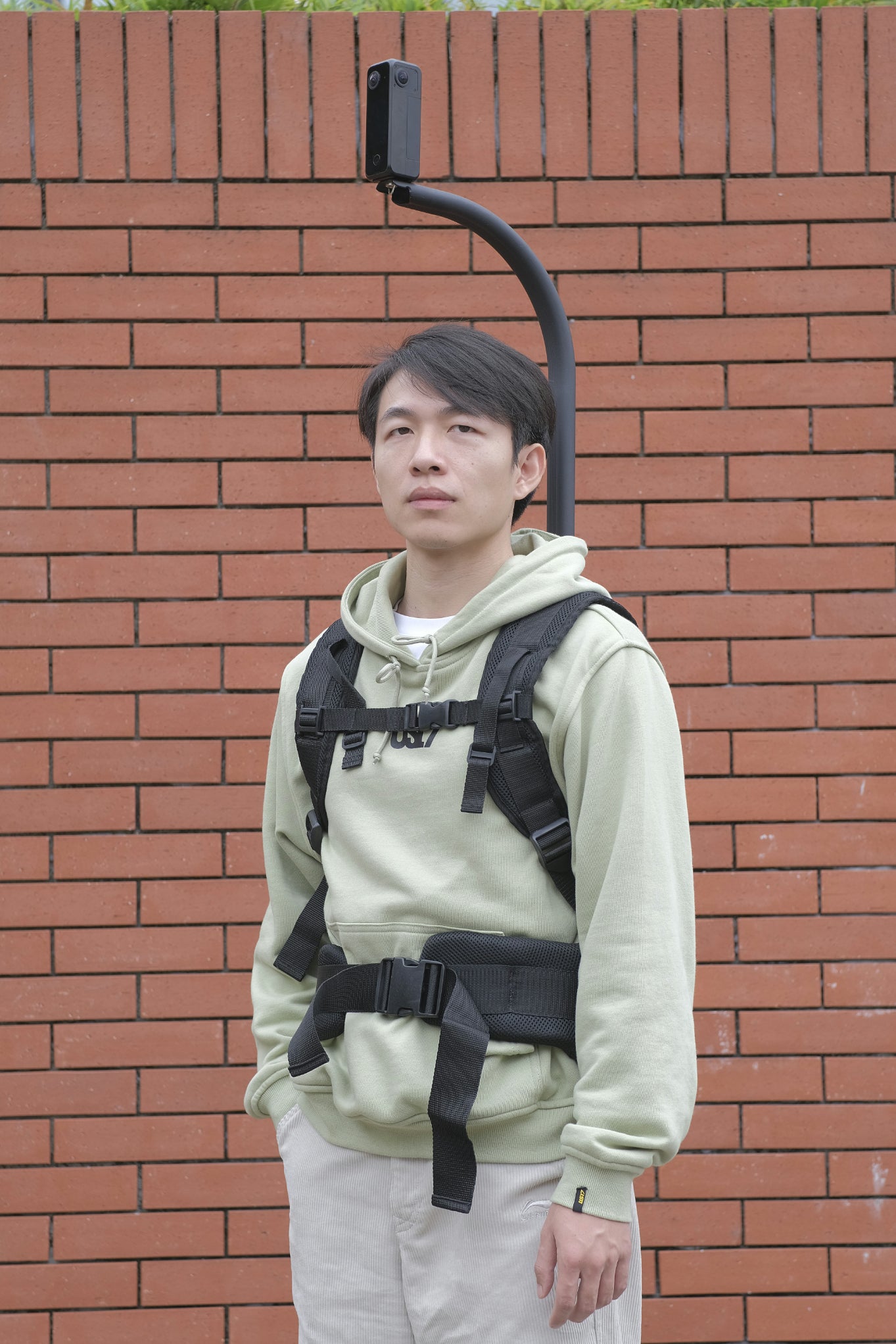Backpack with monopod